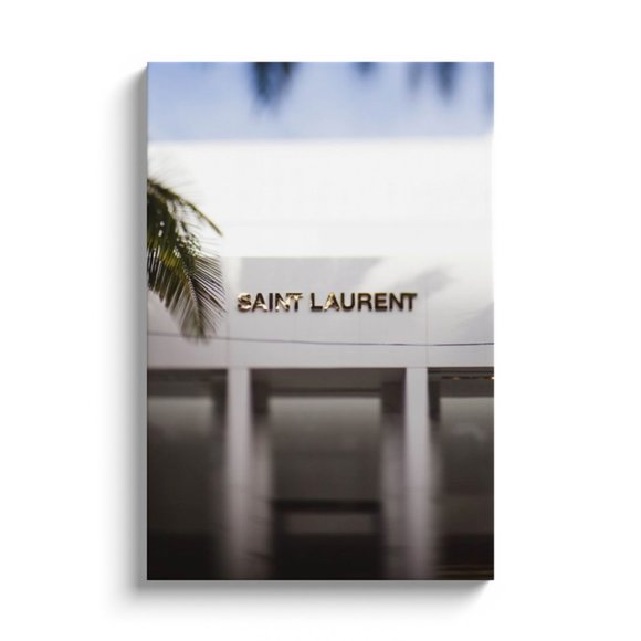 20 x 30 Saint Laurent Rodeo Drive Beverly Hills Photography Canvas